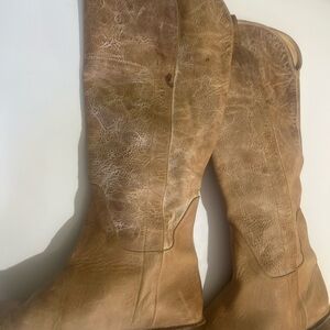 Frye Women's Light Brown Over the Knee Boots